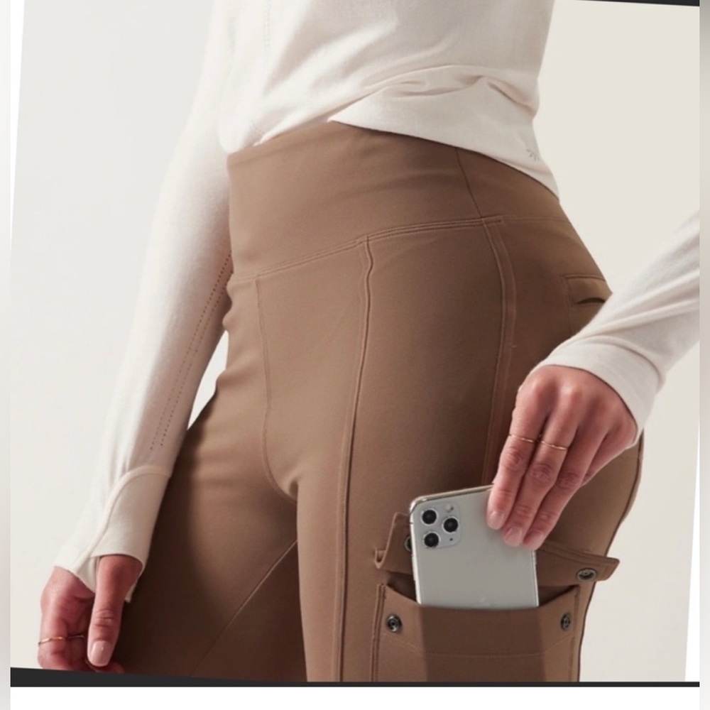 NWT Athleta Delancey Straight Cargo Pants . Size M - Picture 2 of 14